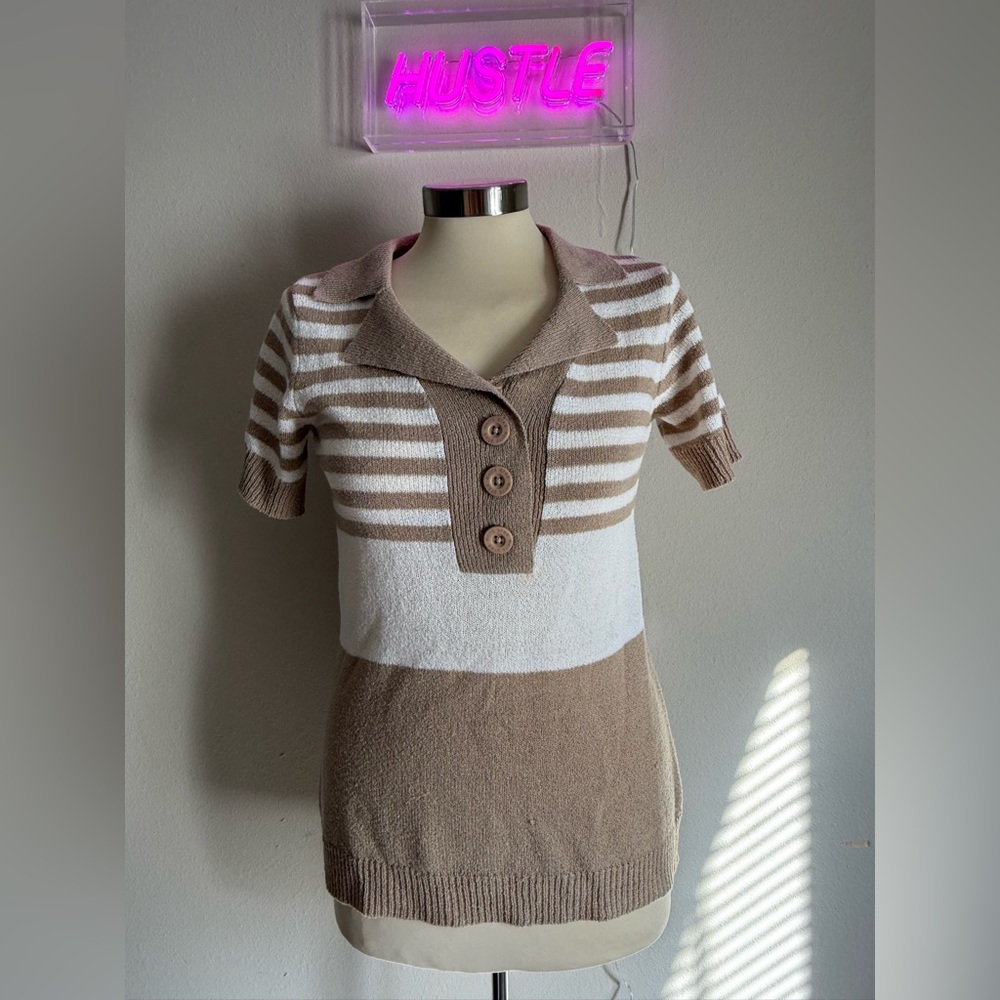White Stag Beige Knit Shirt